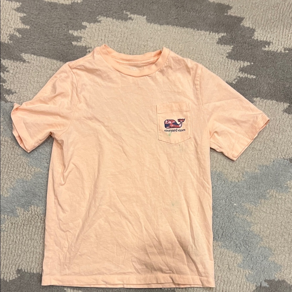 Vineyard Vines Kids Light Peach Tee